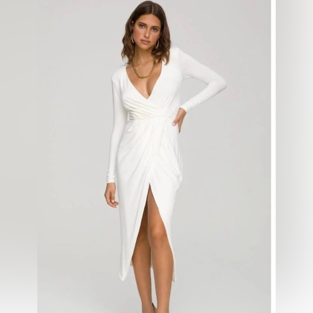 Strong shoulder dress
